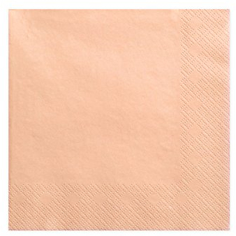 Servietten 33x33 cm 3-lagig 20 Stück Papierservietten Servierten für Geburtstag Hochzeit und Party apricot Napkins 3 layers salmon 33x33cm (1 pkt / 20 pc.)