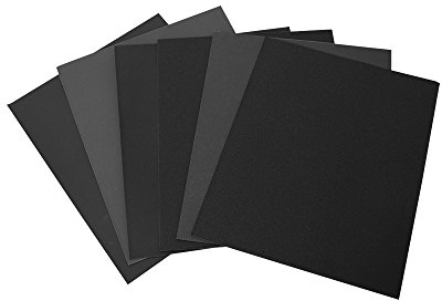 Woltersberger® 10 Bogen wasserfestes Schleifpapier 230x280 mm | Körnung P150 | Farbe Grau | beste Schleifergebnisse im Trocken- oder Nassschliff | festes Trägermaterial | kurze Einweichzeiten