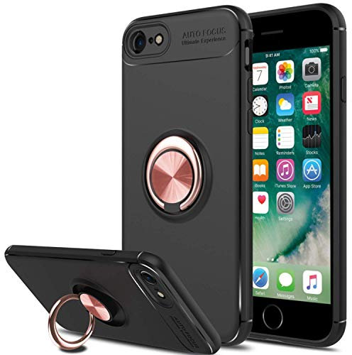 SORAKA Case for iPhone 6 with Ring Holder Soft TPU Slim Fit Case iPhone 6S Case with Metal Plate for Magnetic Car Phone Holder