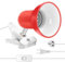 Clip on lamp,360 ° Rotating Clip Book Light Portable Reading lamp, Clip in The Desk/Table/Double Bed/Cabinet Lighting (Desk lamp,Seven Colors for Your Choice) (Red)