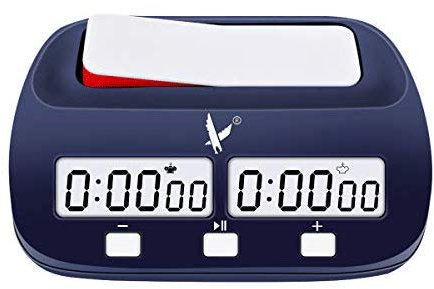 LEAP Chess Clock FIDE Approved Digital Chess Timer Professional for Board Games (Official Store) Blue