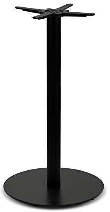 Dublino Stehtischgestell Tischbein Schwarz | Premium | PJ7586/110 | Metall | Stehtisch | H 108 cm | 20 kg | Bodenplatte Ø 56 cm | max. Tischplattengröße 55x55 / Ø 80 cm