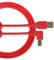 UDG U95005RD Cable USB 2.0 (A-B) - Cable USB 2.0 optimizado de audio de alta velocidad A-macho a B-macho, rojo, 2 m