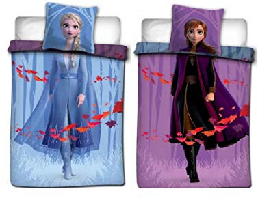 Parure de lit La reine des neiges 2 double face en coton - Frozen 2