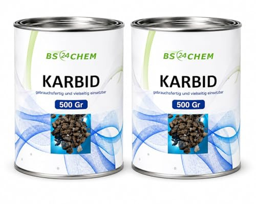 1 Kg Karbid feste Steine von BS24CHEM ® 7-15 mm Körnung | taggleicher Versand werktags bei Bestelleingang bis 12:00 Uhr