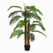 Outsunny Palmier Artificiel Hauteur 1,2 m Arbre Artificiel Tronc Branches Lichen Feuilles Grand réalisme Pot Inclus