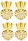Wahaco Ohrringheber Rücken Crown Style 18 Karat vergoldet Hypoallergene verstellbare sichere Aufzüge Ohrring Schmuck (2 Paar)