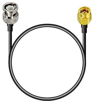 Vecys SMA Male to BNC Male RF Coaxial Cable RG174 30cm/12in for walkie talkie ham radio antennas PC LAN USB Raspberry Pi TYT Icom