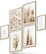 BLCKART Infinity Poster-Set Beige Love - beidseitig bedruckte Wandbilder - Premium Poster - Bilder zur Wanddekoration - Größe L 4x A3 und 2x A4