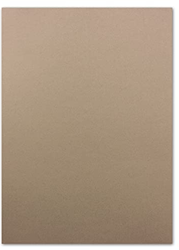 50x DIN A4 Papier - Cappuccino (Braun) - 110 g/m² - 21 x 29,7 cm - Bastelbogen Tonpapier Fotokarton Bastelpapier Briefpapier - FarbenFroh