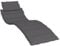 vidaXL Coussin de Chaise Longue Coussin de Transat de Patio Coussin de Bain de Soleil de Jardin Extérieur Terrasse Anthracite 186x58x4 cm