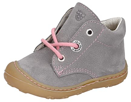 RICOSTA Mädchen Stiefel Cory, Kinder Lauflernschuhe, Weite: Schmal, lose Einlage, terracare, Halbschuhe, straßenschuhe, Graphit/rosa (460), 23 EU