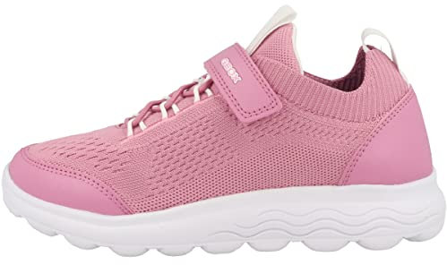 Geox Fille J Spherica Girl Basket, Rose Bonbon, 33 EU