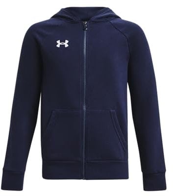 Under Armour Jungen Rival Fleece-Kapuzenpullover mit durchgehendem Reißverschluss