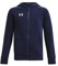 Under Armour Jungen Rival Fleece-Kapuzenpullover mit durchgehendem Reißverschluss Sweatshirt, Midnight Navy/Weiß, L