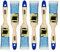Hardy Flachpinsel Serie 42 zum Malen mit Acrylfarben und Lacken Effizient und gleichmäßig deckend Synthetikborsten und Holzstiel 6er Set Breite 35mm