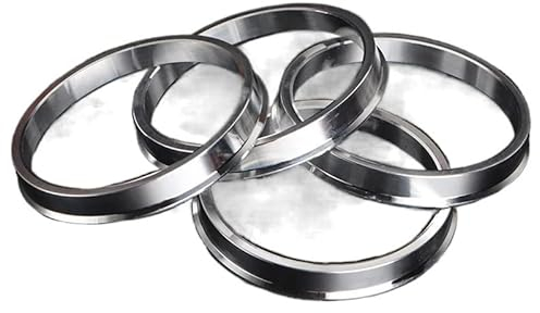 WGZNYN Zentrierringe 4 Stück/Set 72,6-67,1, 72,6-66,6, 72,6-74,1, 72,5-57,1, 72,6-63,4 Nabenzentrierringe Aluminium-Radnabenringe Radnaben Zentrierringe (Color : 72.6-66.5)