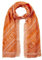 CODELLO Damen Jacquard-Schal aus reiner Baumwolle mit SMILES ARE FREE Message