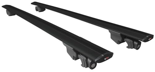 Apline Kompatibel mit Citroen Berlingo 3 (K9) 2023-2025 Hook Model Relingträger Dachträger Auto Gepäckträger Schwarz Aluminium 2 Stangen