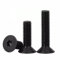 FandWay Viti a Testa Svasata con Torx, Viti a Macchina Piatta Completa Filettatura M6x12/16/20/25/30mm Viti Torx in Acciaio al Carbonio Classe 10.9 Ossido Nero Con 1 Chiavi T30(15 per dimensione)
