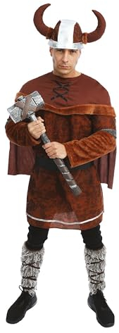 P' CLOWN - 23285 - Beinstulpen Wikinger Gamaschen - Viking's Gaiters - Luxus - Kostümzubehör - Perfekt für Karneval, Themenpartys, Kostümpartys, Halloween - Erwachsene Uni - Paar
