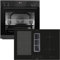 Oranier Backofen Set EBS420 Einbau autark - 9 Funktionen & Flexx-Induktion 80 cm mit Kochfeldabzug KFA490-4 Kochzonen & Slider-Steuerung