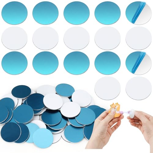 Wukong 30mm Metallplättchen Selbstklebend, 100 Stück Metallplättchen für ToniefigurenH, Metallplatte für Magnete, Aftgrund für Magnete, Metallplatte aus Edelstahl