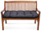 Amazinggirl Bankauflage Sitzkissen Outdoor Hollywoodschaukel Kissen 120 x 50 cm - Sitzpolster Bank Polster für Sitzbank Gartenbank und Paletten Bankkissen Indoor und Outdoorkissen Graphit