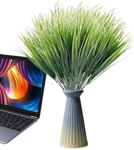 Artificial Wheatgrass, Artificial Grass Plant - Pack of 10 Vivid Artificial Tall Wheatgrass Plant Decoration, Green Shrubs for Home Decoration, Multifunctional Decorative Wheatgrass Art Bushes