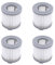 MIRTUX Lot de 4 filtres haute efficacité lavables pour Cecotec Conga Rockstar 700 et Xiaomi Jimmy JV51/JV53/JV83 - Ne convient pas pour d'autres modèles. Installation facile.