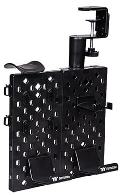 Thermaltake GEA Gaming Desk Pegboard | Tabla perforada, tamaño pequeño, negro