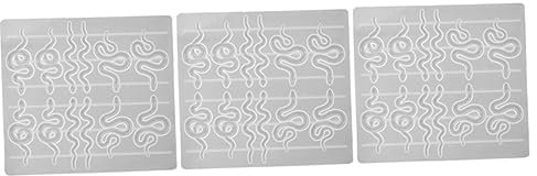 TEHAUX 3St Ohrringform schmuckherstellung schmuck machen Ohrringbasteln Schlangenohrringdekor handgefertigte Ohrringe Schlangenohrringe Handform Schmuckform Dekorationsform Kieselgel Weiß