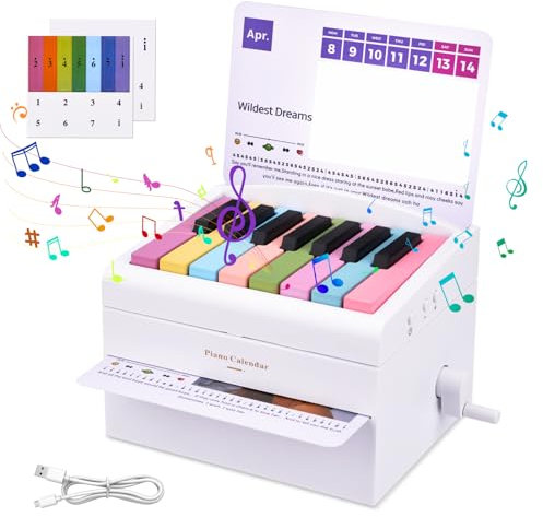 Tischkalender 2024, Klavierkalender Mini Piano Calendar