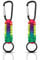 TPTGIAR 2 Pieces Colourful Paracord Keyring, Key Ring with Carabiner Clip and Screw Cap, Multifunctional Nylon Rope Woven Key Chain, Carabiner Keyring Suitable for Men Women Outdoor Camping Hiking