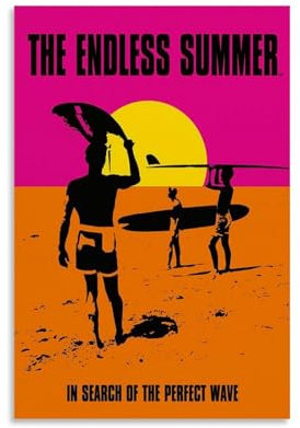 ZBSXLBNG The Endless Summer Poster Dekorative Malerei Leinwand Wandkunst Wohnzimmer Poster Schlafzimmer Malerei 12x18inch(30x45cm)