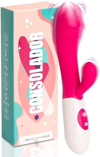 MySecretCase Rabbit Vibrator für Frauen - 18,5cm Klitoris Stimulator für Sie G Punkt Vibration für Frauen Squirten 10 Vibrationsmodi Vibratorensets für Paare Sextoysets für Damen Dildo Vibrator