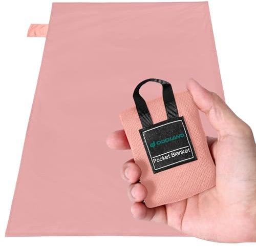 Odoland Mini Picknickdecke 70 x 110 cm Ultraleicht Stranddecke Tragbare, Sandabweisende Camingmatte Kompakt Strandtuch für BBQ, Strand, Reisen, Camping und Picknick