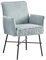 B&D home Esszimmerstuhl JÜRGEN, Schreibtischstuhl Polsterstuhl Loungesessel für Esszimmer, Wohnzimmer, Büro, Industrial modern elegant Design, Blau Cord, 11129-BLUE-1