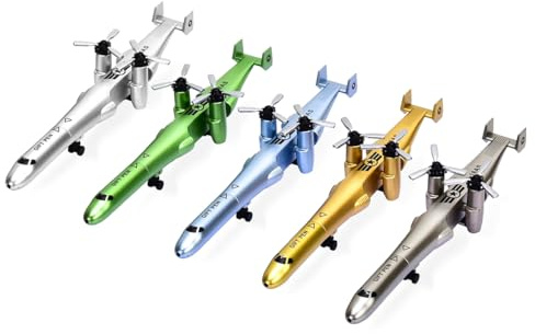 Orivin Lot de 5 stylos gel sur le thème des avions, cadeaux adaptés à la prise de notes, au dessin et plus encore.