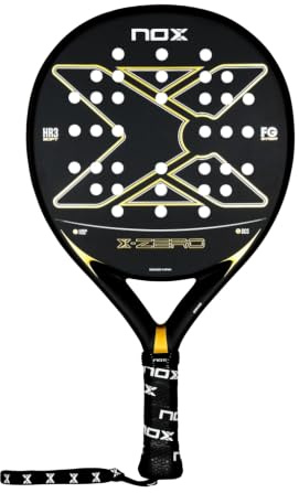 Nox X-Zero Negro y Oro (Exclusiva PadelPROShop) - Pala de Pádel Polivalente de Edición Limitada - Marco Reforzado, Gran Control y Potencia - Diseño Premium 2026