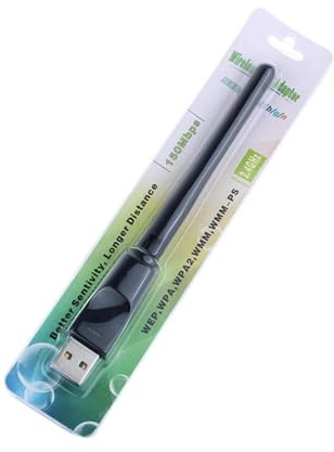 Adaptateur Wifi USB - Dongle USB Sans Fil 150 Mbps 2,4 GHz, Récepteur Wifi À Grande Antenne, Carte Réseau Externe, Puce Mt7601, Transmetteur De Signal Rapide | Adaptateur PC Fiable Pour Ordinateur Por