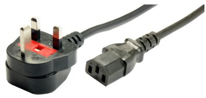 Loops 5m UK Plug to IEC Socket Mains 10A Power Cable | PC Monitor Amp Kettle C13 Lead | Replace/Repair 3 PIN Chargers | LCD Screens Printers