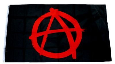 Fahne/Flagge Anarchie rot 90 x 150 cm Fahnen Flaggen