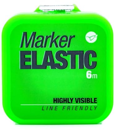 Korda Marker Elastic, Markierungsgummiband für Angelschnur, Grün, 6 m | Griffige Struktur auf Monofil, hohe Sichtbarkeit bei Dämmerung, einfache Knotenmontage, materialschonend für Hauptschnüre