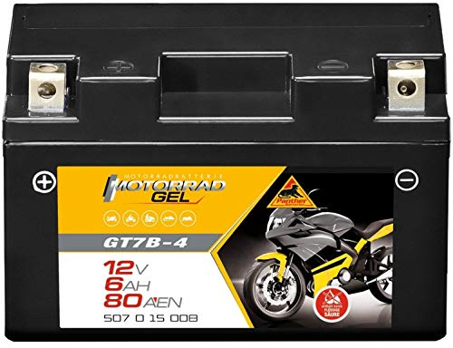 Panther GEL Batterie 12V 6Ah 80A YT7-B4 Motorradbatterie DIN 50715 Quad GT7-B4