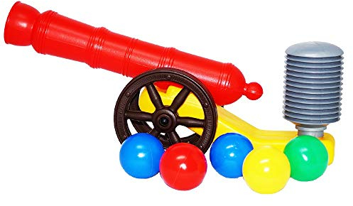 Kanone für Bällebad Bälle inklusive Bällen, Ballkonone, (Kanone klein)