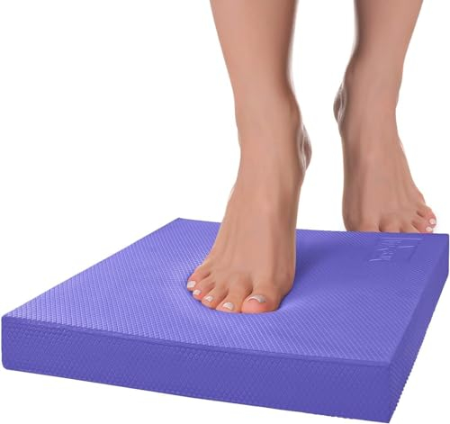 Yes4All CAAI Balance Pad L XL inkl, balance pad erwachsene für Stabilität; balance-pad für Fitness-Workout-Training Geeignet für zu Hause, Arbeit (Lila-XL)