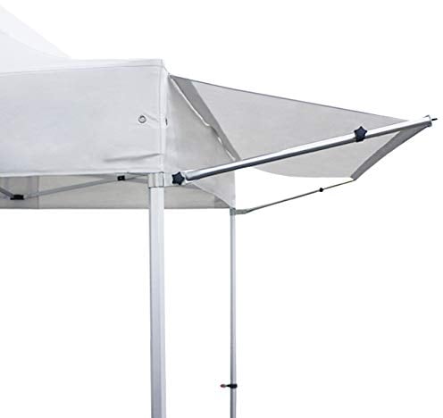 TOOLPORT 3m Vordach für Faltpavillons Premium und Professional mit Polyesterplane, weiß