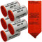5 x Roll Orange Clinical Biohazard Clinical Surgical Waste Bag Sacks, 250 Bags