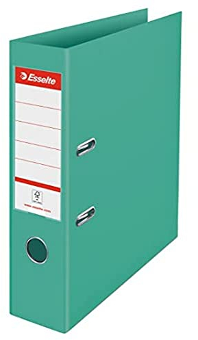 Esselte PP, 500 Blatt Kapazität, 75 mm Rückenbreite, leichter und langlebiger A4-Ordner für Zuhause/Büro, zur Schreibtischorganisation, Colour'Breeze Serie, Grün, 626213